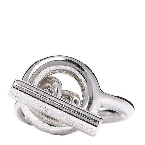 hermes silver rings